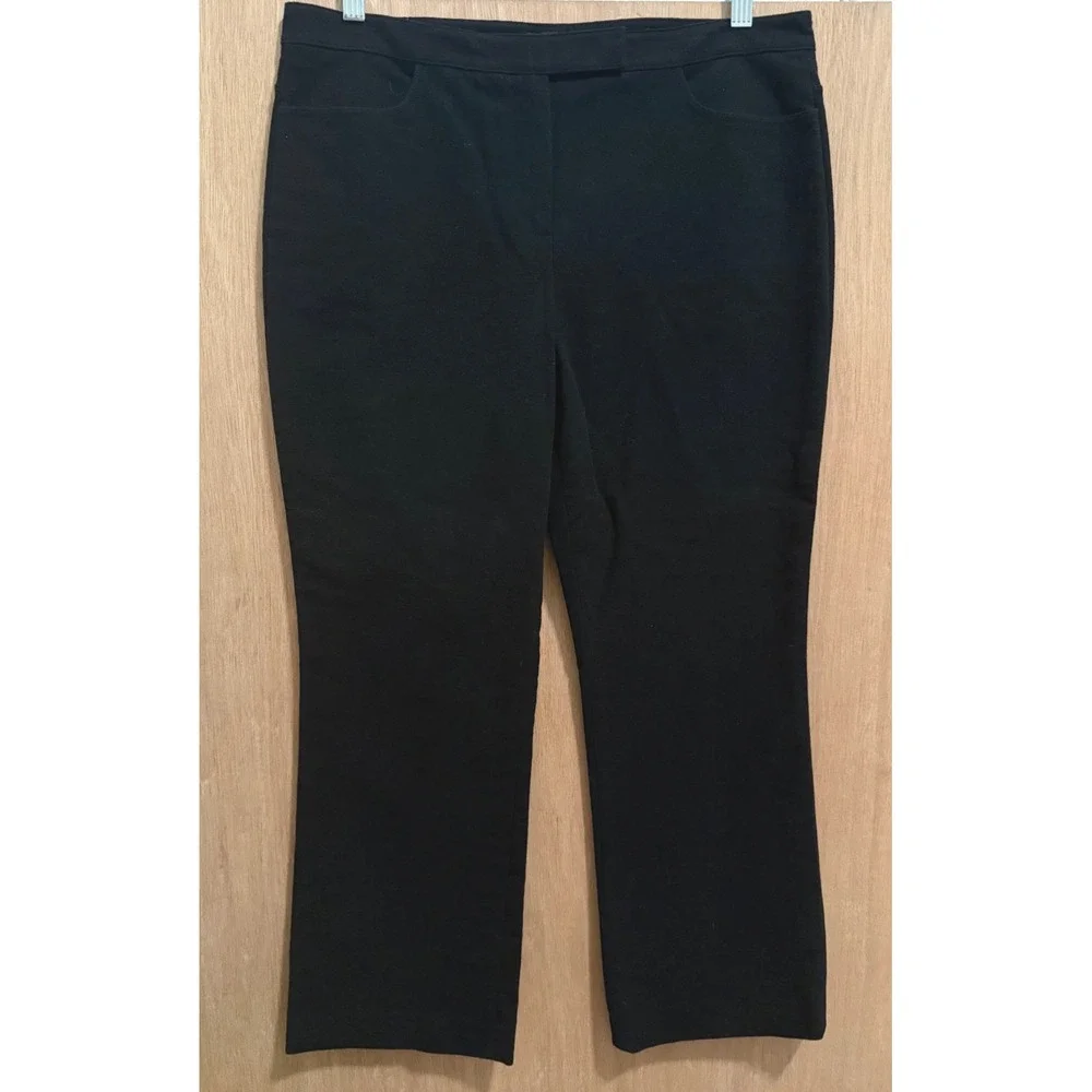 Theory Womens Black Moleskin Twill Crop Pant Straight Leg Size 8 J0804215 NWT